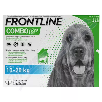 Frontline Combo Spot on Dog 10-20kg pipeta 3x1,34ml