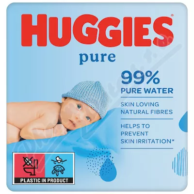 Chusteczki nawilżane HUGGIES Pure Triplo 3x56szt