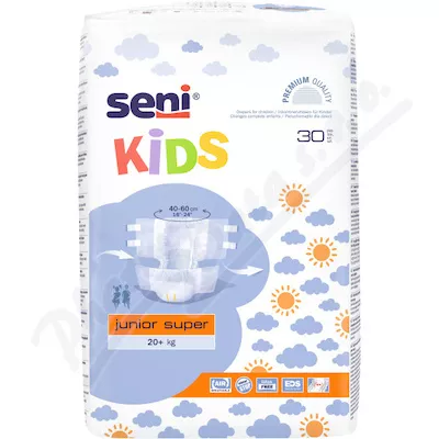 Seni Kids Junior Super Pieluchomajtki 20+kg 30szt