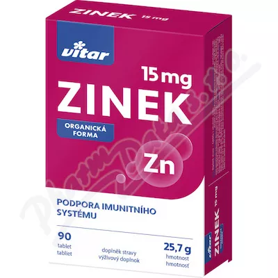 Vitar Zinc 15mg tbl.90