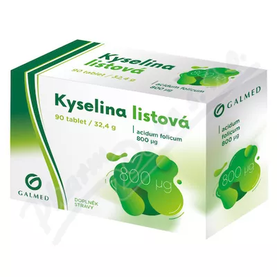 Kyselina listová 800mcg tbl.90 Galmed