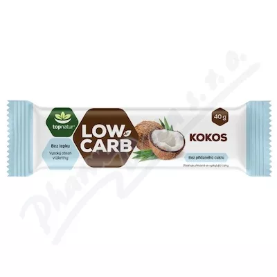 Baton kokosowy LOW CARB 40g TOPNATUR