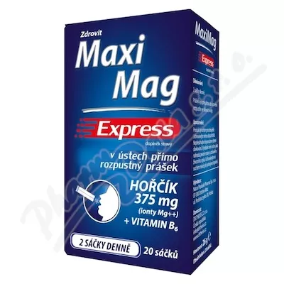 MaxiMag Express Magnesium 375 mg+B6 direct 20 saszetek