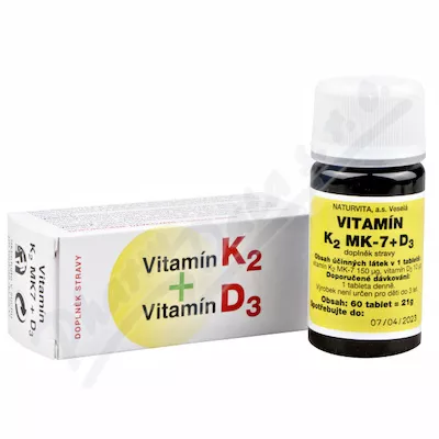 NATURVITA Witamina K2+D3 tbl.60