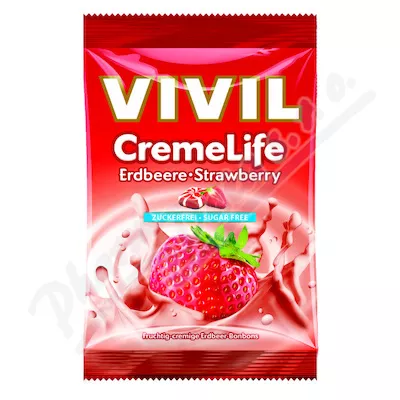 Vivil Creme life truskawkowy bez cukru 60g