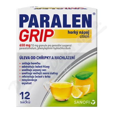 Paralen Grip bitter.náp.citr.650/10mg por.gra.sus.12