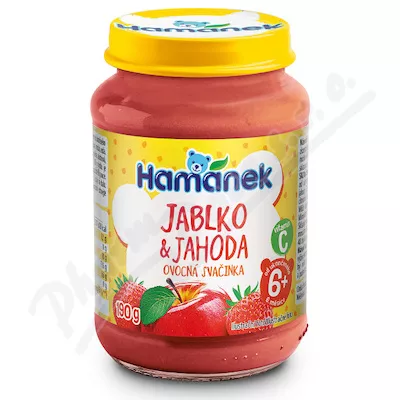 Hamánek Przekąska owocowa jabłko+truskawka 190g 6m+