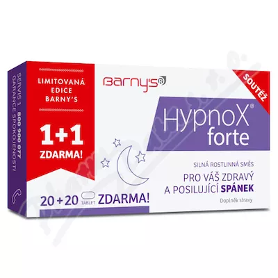 Barnys HypnoX forte tbl.20+20 gratis