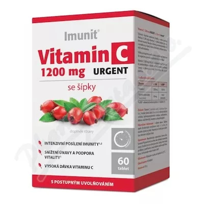 Witamina C 1200 mg URGENT z dziką różą Imunit 60 tbl.