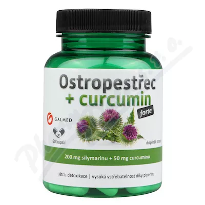 Ostropestřec+curcumin forte cps.60 Galmed