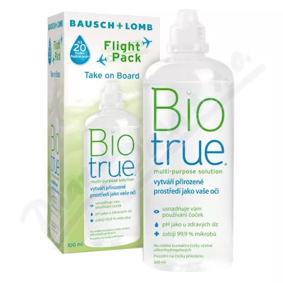 Roztwór wielofunkcyjny Biotrue Flight Pack 100ml