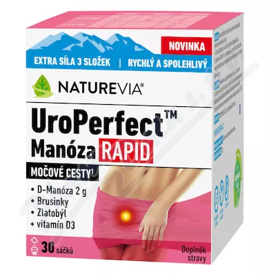 NatureVia UroPerfect Manóza Rapid 30 sáčků