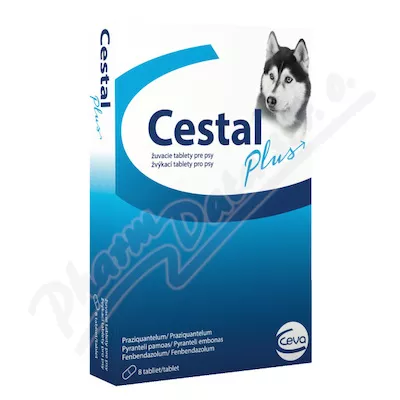 Cestal Plus tabletki do żucia dla psów 50/144/200mg tbl.8