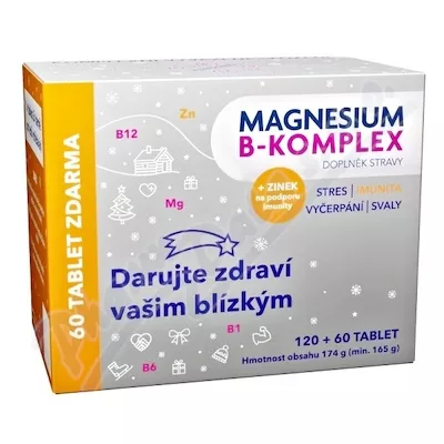 Magnez B-kompleks świąteczny Glenmark tbl.120+60