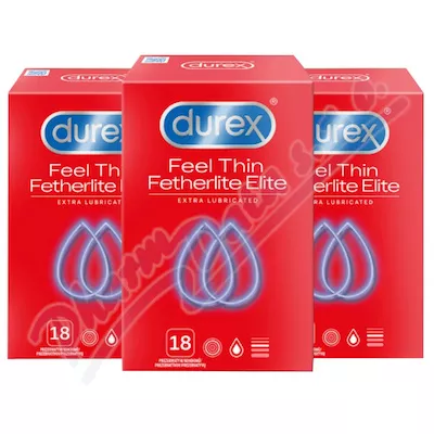 DUREX Feel Thin Extra Lubr.prezervativ 54ks (2+1)