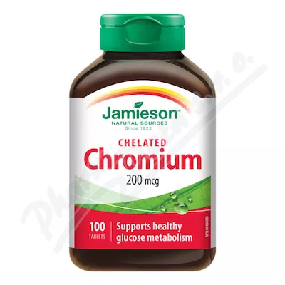 JAMIESON Chrom 200 mcg w postaci chelatu tbl.100