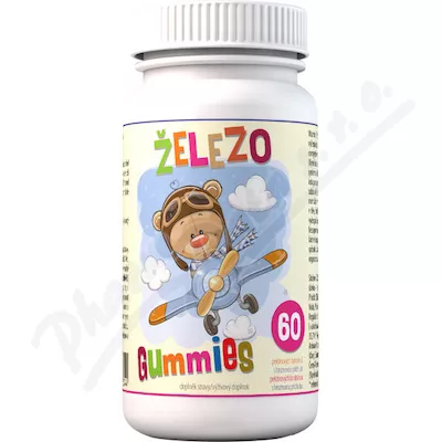 Železo Gummies 60 pektinových bonbónů