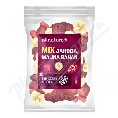 Allnature Mix truskawka malina banan liofilizowany 100g