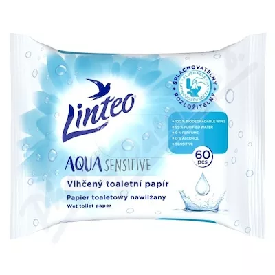 Papier toaletowy LINTEO Aqua Sensitive 60szt