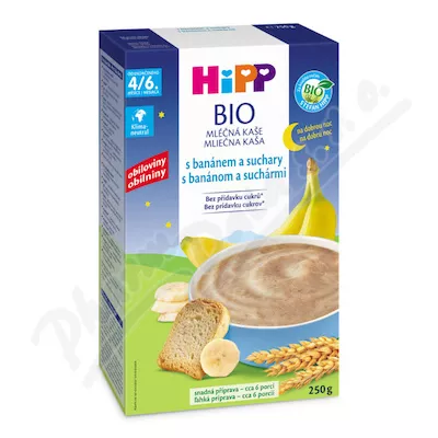 HiPP Kaszka mleczna na noc bananowo-selerowa BIO 4/6m 250g