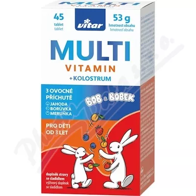 Vitar Kids Multi+colostrum tbl.45