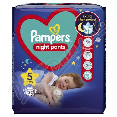 Pampers Night Pants 5 plenk.kalhotky 12-17kg 22ks