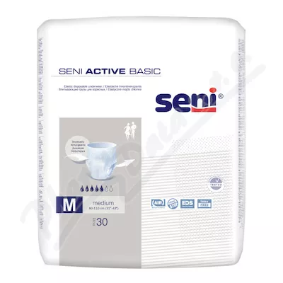 Seni Active Basic Medium ink.pieluchomajtki 30szt