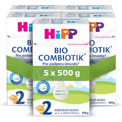 HiPP 2 Combiotik kojenecké mléko BIO 5x500g