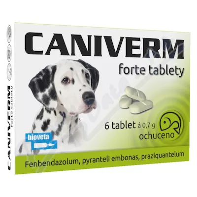 Caniverm forte tbl.6x0.7g a.u.v. - Veterinární přípravky a potřeby pro vaše mazlíčky.