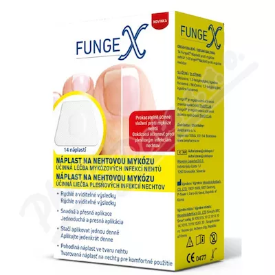 FungeX plaster na grzybicę paznokci 14szt