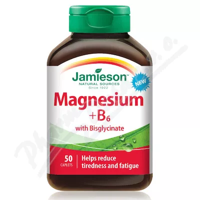 JAMIESON Magnez+witamina B6 z bisglicynianem tbl.50