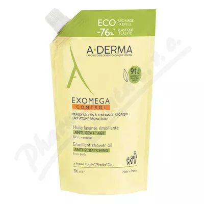 A-DERMA Exomega CONTROL Olejek pod prysznic 500ml ECO uzupełnienie