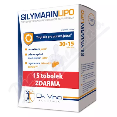 SILYMARIN LIPO Da Vinci Academia tob.30+15 GRATIS