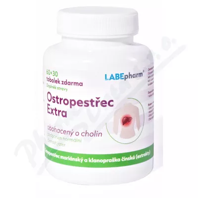 Labe Pharm Ostropest plamisty EXTRA z choliną tob.60+30