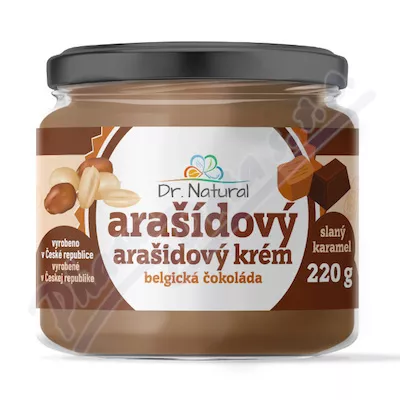 Dr.Natural Arašíd. krém belg.čoko.slaný karam.220g