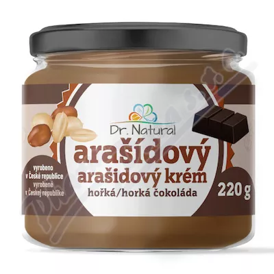 Dr.Natural Arašídový krém s hořkou čokoládou 220g