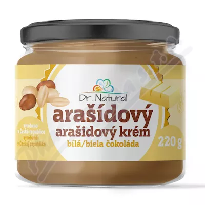 Dr.Natural Arašídový krém s bílou čokoládou 220g