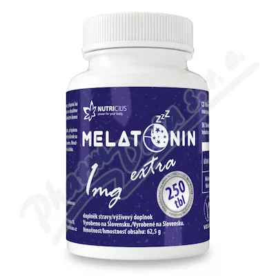 Melatonina 1mg extra tbl.250