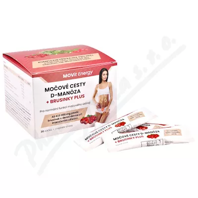 MOVit Urinary Tract D-Mannose+Cranberry PLUS 30 saszetek