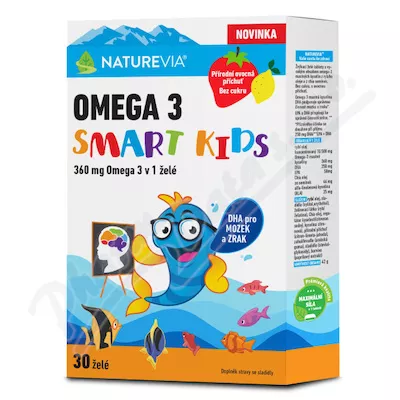 Naturevia Omega 3 Smart Kids 30 želé