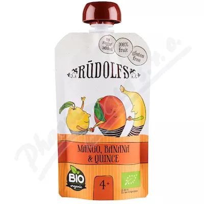 Rudolfs pocket Mango banan pigwa BIO 110g 4M