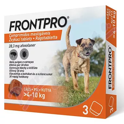 Frontpro 28,3mg 4-10kg do żucia tbl.3