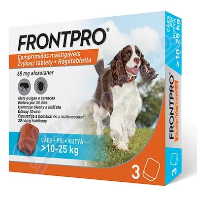 Frontpro 68mg 10-25kg do żucia tbl.3