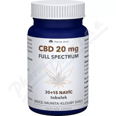 CBD 20mg Full Spectrum tob.30+15 navíc