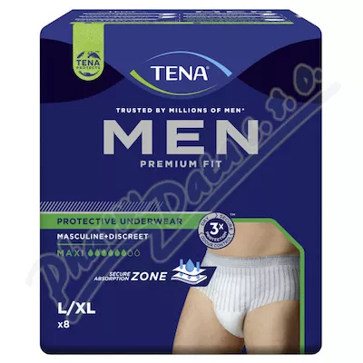 TENA Men PU Maxi L/XL majtki atramentowe 8szt 798307