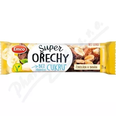 EMCO Super orzechowy baton czekoladowo-bananowy 35g