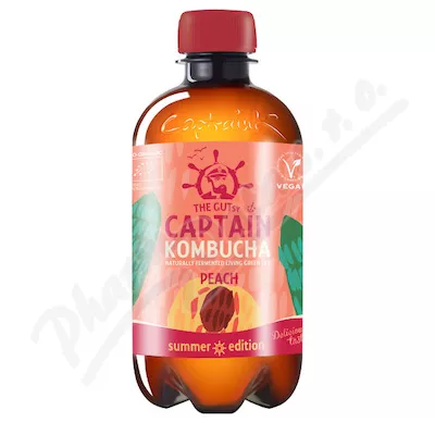 The Gutsy Captain Kombucha Peach BIO 400ml