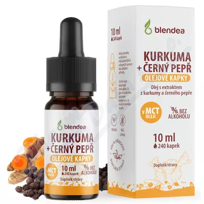 Blendea Kurkuma+černý pepř olejové kapky 10ml