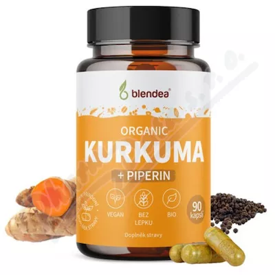 Blendea Turmeric+piperine BIO cps.90