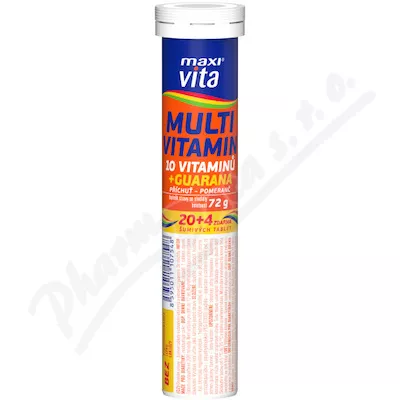 Maxi Vita Multiwitamina+guarana tbl.eff.20+4